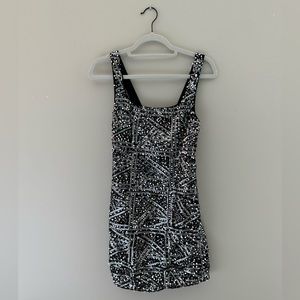 Black Sequin Dress